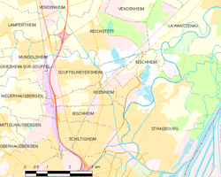 Map commune FR insee code 67043